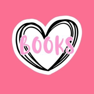 Books Heart Outline – Sticker