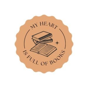 My Heart Is Full Of Books – Sticker