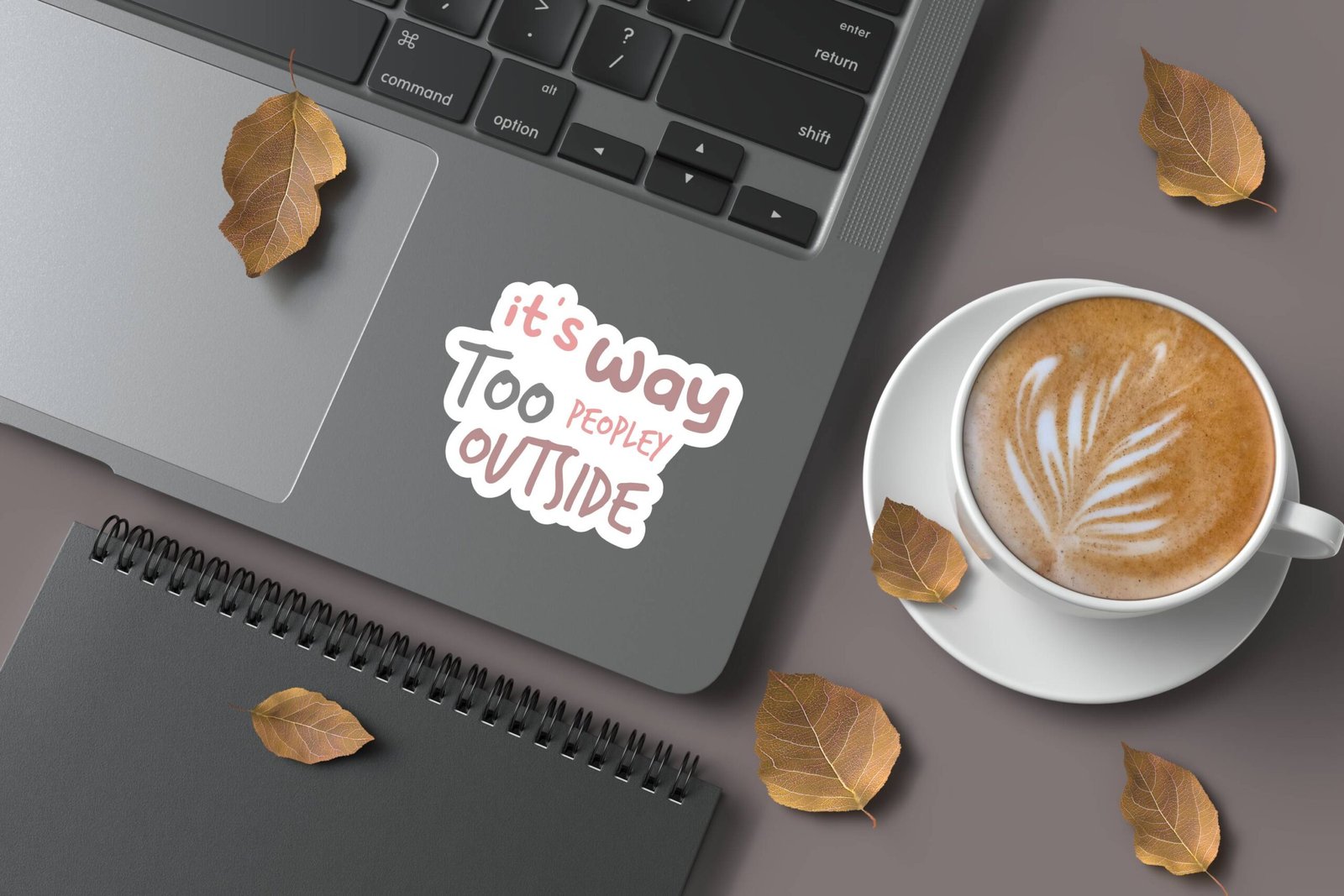 It's Way Too Peopley Outside Sticker - Image 2