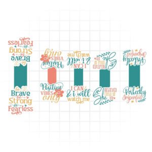 Brave, Strong & Fearless – Inspirational Magnetic Bookmarks