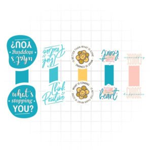 Minimal Modern Motivational Magnetic Bookmarks