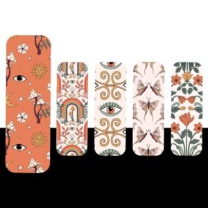 Nature & Butterfly Magnetic Bookmark Bundle – 5 Boho Floral Reading Designs