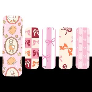 Pastel Bow Magnetic Bookmark Collection – 5 Pink Ribbon & Cute Aesthetic Designs