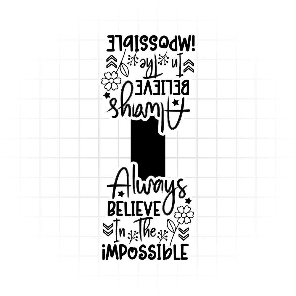 Black & White Motivational Magnetic Bookmark Set - Image 2