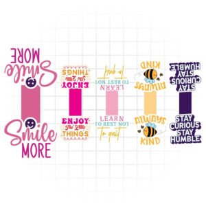 Happiness & Kindness Positive Reminder Magnetic Bookmarks