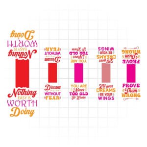 motivational Quote Magnetic Bookmarks