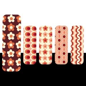 Spring Garden Magnetic Bookmark Bundle – 5 Colorful Cottage Floral Patterns