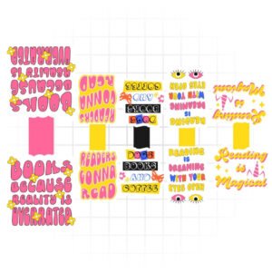 Funny Reader Quotes – Bright & Bold Reading Humor Magnetic Bookmark Set