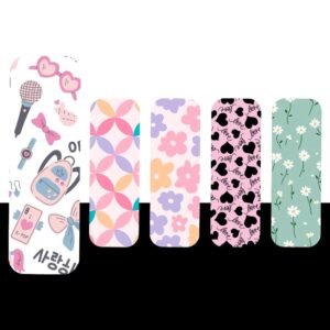 Kawaii Beauty Magnetic Bookmark Collection – 5 Cute Girly Makeup Designs