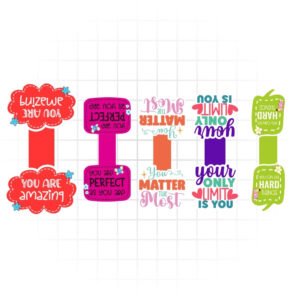 Bright Inspirational Affirmation Magnetic Bookmark Set